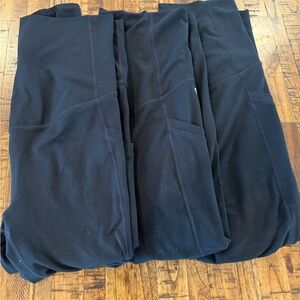 Set of 3 Black FABLETICS Maternity Leggings